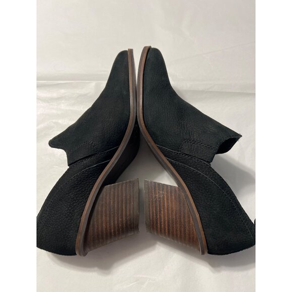 Lucky Brand Black Suede Pointed Toe Booties Size 9 - Picture 8 of 11